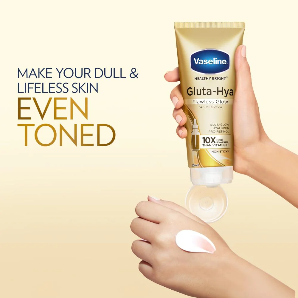 Vaseline Gluta-Hya Flawless Glow Serum in Lotion 200ml - Image 8