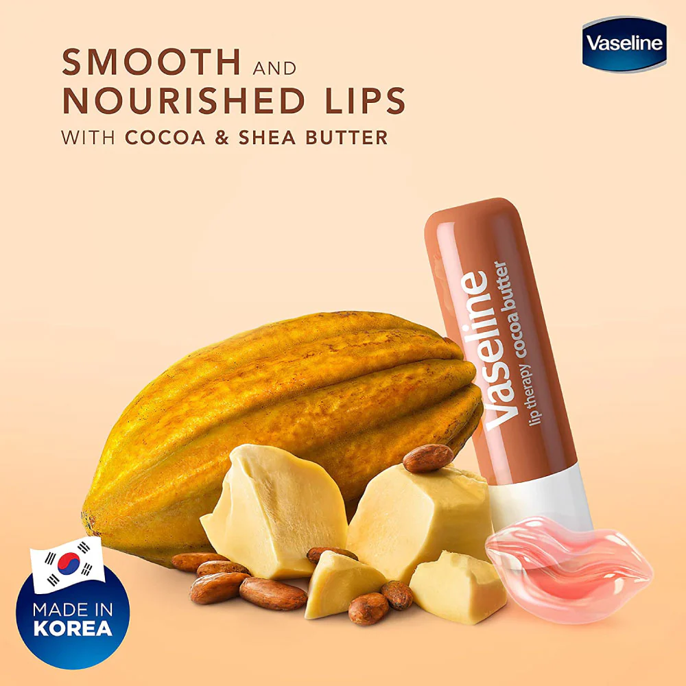 Vaseline Lip Therapy Cocoa Butter Balm Stick 4.8gm - Image 2