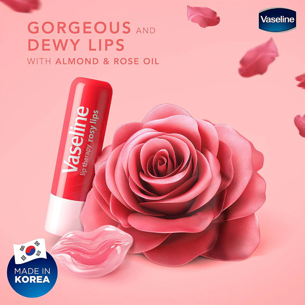 Vaseline Lip Therapy Rosy Lips Balm Stick 4.8gm - Image 3